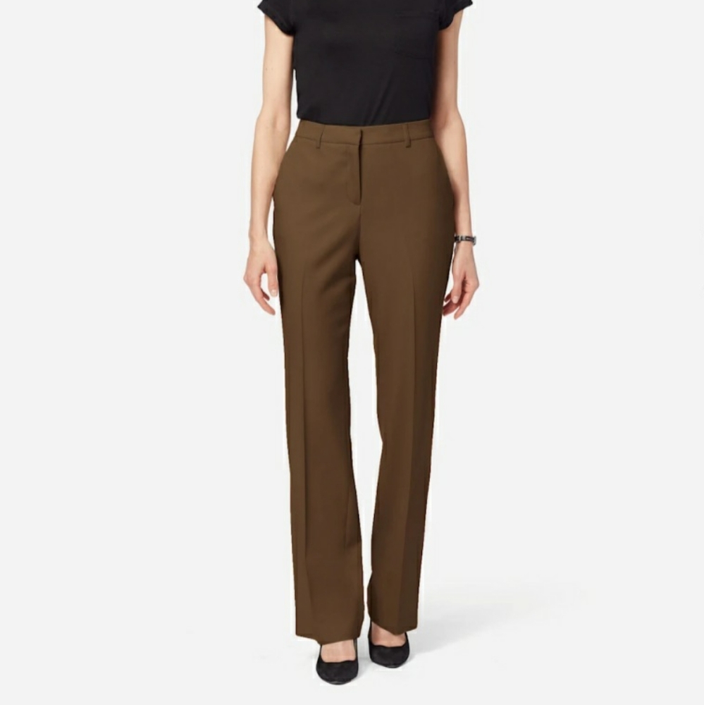 Vintage Virgin Wool Cuffed Trousers Fully Lined